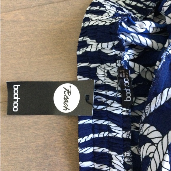Boohoo Nautical Rope Beach pants Size 8 BRAND NEW - Picture 5 of 6